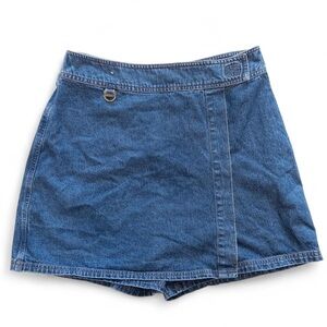 Blue Denim Skirt Skort Tapemeasure Vintage Y2K 2000’s
